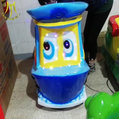 China Hansel low price funny kiddie ride on new types fiberglass game machine for sale