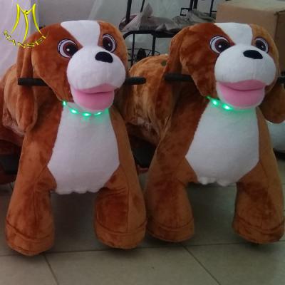 China Hansel  hot selling mall ride on toys walking plush electric animal for sale