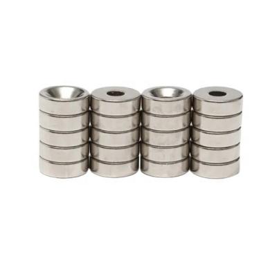 China Industrial Magnet Milled Super Strong NdFeB Neodymium Mangets 10X3mm With Hole 3mm for sale