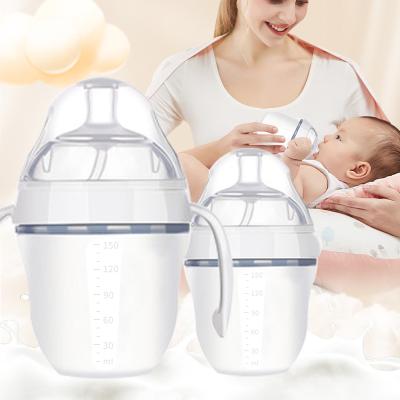 China Wholesale High Quality Bpa Free Silicone Baby Bottle Bpa Free For Newborn Baby for sale