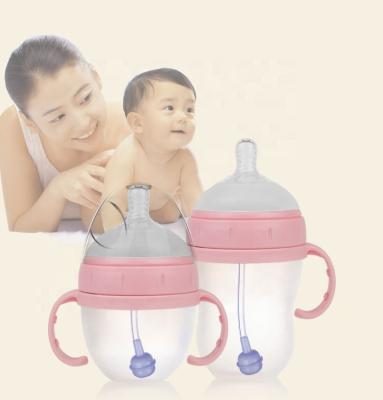 China 150ml Baby Care Nipple Bottle Silicone Teat Newborn Milk Water Feeding BPA Free for sale