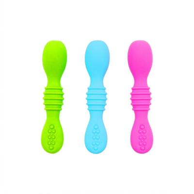 China Solid Color BPA Free Infant Baby Feeding Spoon Bpa Free Food Baby Dispensing Spoon for sale