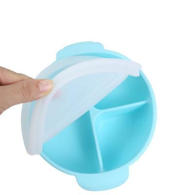 China Kids Bpa Free 100% High Quality Silicone Stay Food Bowl For Kids Baby Feeding Bowl for sale