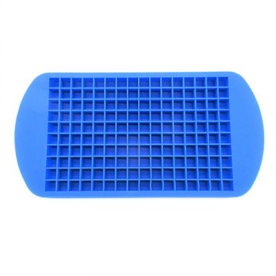 China Viable Silicone Mini Ice Cube Trays 160 Ice Cube Small Crushed Ice Cube Mold For Chilling Whiskey Cocktail for sale