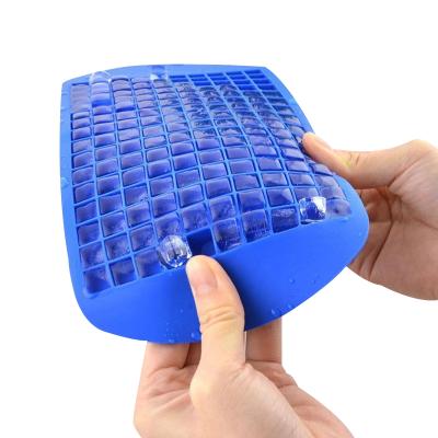 China Sustainable Silicone Mini Ice Cube Trays 160 Customize 2 Pack Mini Silicone Ice Cube Trays for sale