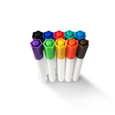 China Low-odor dry erase markers, dry erase whiteboard markers, 12 assorted colors SMJ-015 for sale