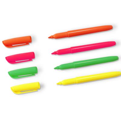 China Promotional Markers & Highlighter bars pocket highlighter bars, chisel tip, assorted colors for sale