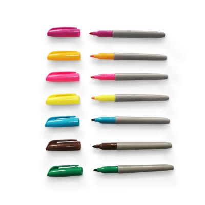 China Permanent markers, fine point, assorted colors, work on plastic, wood, stone, metal and glass SMJ-P04 for sale