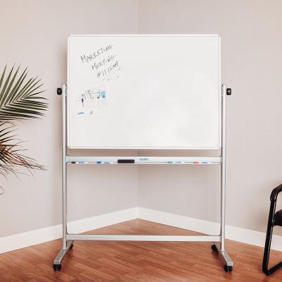 China Mobile Reversible Whiteboard Easel Mobile Reversible Whiteboard Easel, Dura-Rite HPL Outdoor Markerboard, Double Sided Magnetic for sale