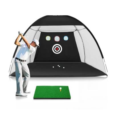 China Lightweight Collapsible Indoor and Outdoor Golf Hitting Aids Net Cage for Backyard Driving Chipping Home Golf Swing Training with Targets for sale