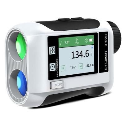 China Screen display and intelligent voice broadcast Good quality  screen display rechargeable golf laser rangefinder with 600m measurement range for sale