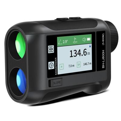 China Screen display and intelligent voice broadcast High accuracy screen display rechargeable golf laser rangefinder with 1200m measurement range for sale