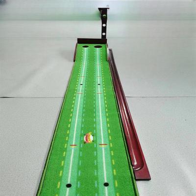 China Golf putting practice Golf portable practice mat golf putting mat with ball return  for indoor and outdoor personal putting practice for sale