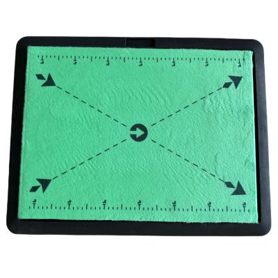 China Indoor Outdoor Floor Replaceable golf training mat golf swing tracker mat shows swing path for indoor and outdoor for sale