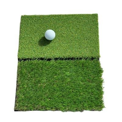 China Indoor Outdoor Floor 2 in 1 golf practicing hitting mat for individual swing practice for sale