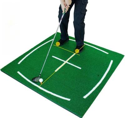 China Sports Court High quality golf hitting mat turf golf mat with alignment lines for sale