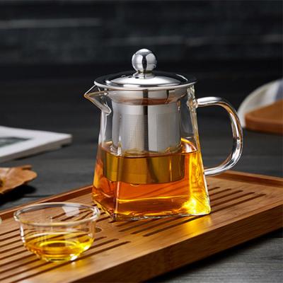 China Viable Hot Sales Glass Teapot Glass Kettle For Drinking for sale