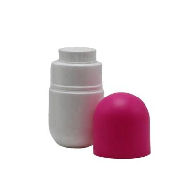 China Medicine Customized 180ml 250ml Oval Capsule Shape HDPE White Material Solid Bottle Plastic Health Care Bottle With Child Safe Screw Cap for sale