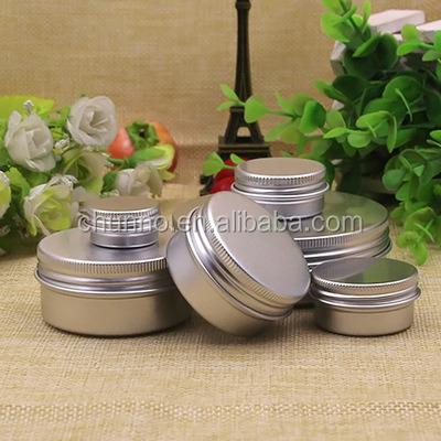 China Wholesale 5g 10g 15g 30g 50g 100g Personal Care Skin Care Cream Bottle Aluminum Jar With Screw Cap for sale