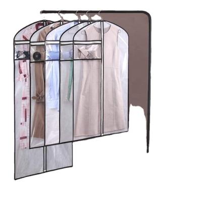 China Anti Dust Storage Bag Three-Dimension Dust Cover For Coat Dress T-shirt Garment Bag PVC Hanging High Quality Suit Bag for sale