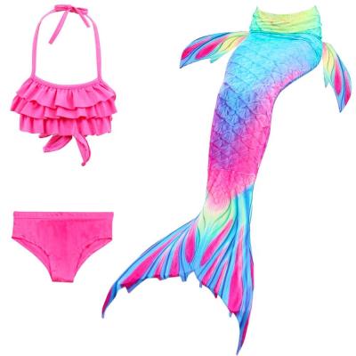 China High Quality Plus Size Rts Girls Kids Children Swimming Swimsuit Mermaid Tail For Swimming for sale