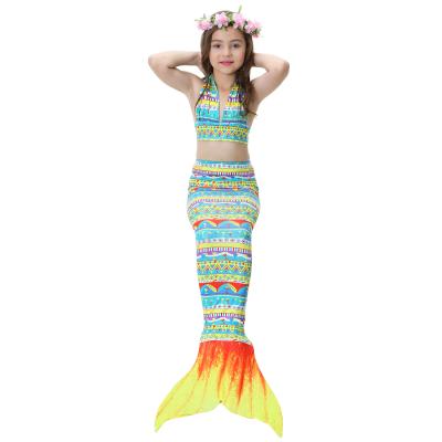 China 3PCS/Set Anti-UV Children Shape Bikini Mermaid Tail Charming Birthday Gift Swimwear Children Bikini For Girls for sale