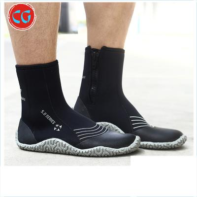 China Neoprene Men's Women's Water Shoes Quick Dry Barefoot Anti-Slip Rubber Sole Vulcanization Sticky Sports Dive Booties Diving Surfing Aqua for sale