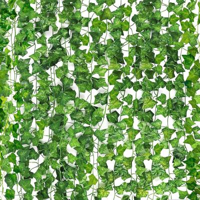 China Living Room/Dining Room/Bedroom/Study Room/Porch 12 Pieces Pack Fake Ivy Garland Artificial Ivy Leaf Vine Hanging Garland Home Garden Artificial Ivy Leaves Vine for sale