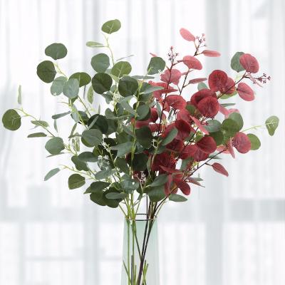 China Artificial Eucalyptus Flower Eucalyptus Olive Branch Gift Decoration Hotel Eucalyptus Leaves Living Room Table Decoration Home Flower Decoration for sale