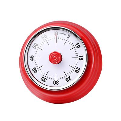 China New Minimalist Kitchen Cooking Mechanical Alarm Clock Magnetic 60 Minute Countdown Timer No Battery Required Kitchen Timer for sale