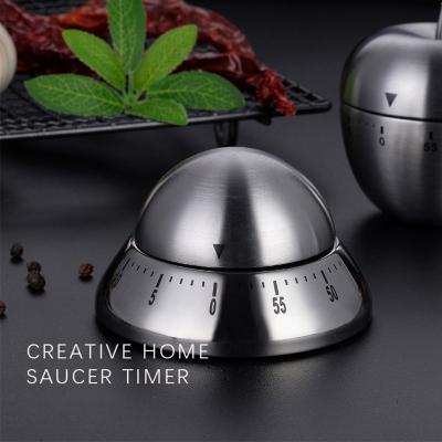 China Stainless Steel Timer Conical Shaped Kitchen Timer Minimalist Cooking Mechanical Cooking Reminder For Kitchen Timer for sale