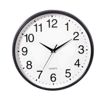 China LUMINOVA Home Gifts Decorative Promotional Clock Simple Round 12 Inch Wall Clock Folder Quartz Clock for sale