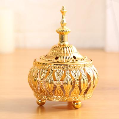 China Home Censer Ramadan Gift Sandalwood Incense Craft Decoration Ramadan Decoration Middle East Metal Arabic Decoration Crafts for sale