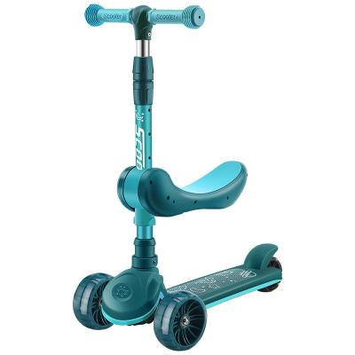 China PU Wheel 2021 New Kids Scooter 3 Wheels With Seat Outdoor Sports Kick Scooters for sale