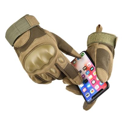 China Full Tactical Windproof Finger Training Fighting Hard Shell Touch Screen Sports Mountaineering Riding Motorcycle Guantes Finger Cradles for sale