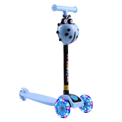 China High Quality Kid Scooter 3 Wheels Child Scooter Kids Light Music Kick Scooters Anti Skid for sale