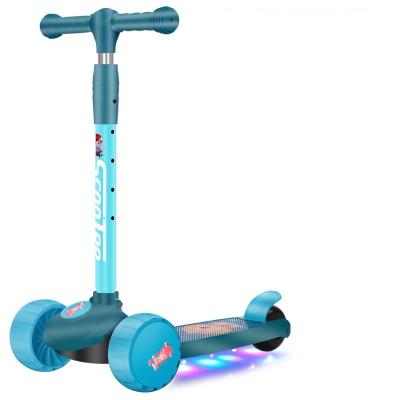 China Brilliant Wheel+Music Child Scooter Easy Foldable Kids Scooters Three Wheel Scooter for sale