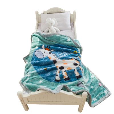 China Anti-static Children's Baby Blanket Double-Layer Thickened Baby Blanket Newborn Blankets Autumn/Winter for sale