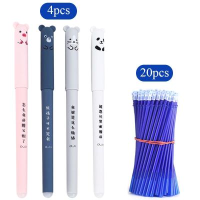 China Office Supplies Normal Washable Stationery School Grip Rods Refills Gel Pen 0.35mm Erasable Pen for sale