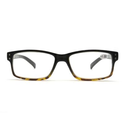 China Rectangle Thin Cheap Plastic Frame Manufacturer Unisex Reading Glasses for sale