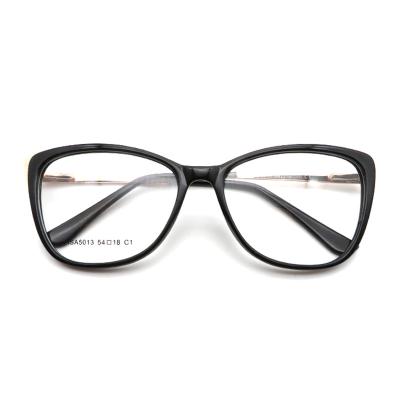 China Hot Selling Black PC Metal Optical Glass Frames Optical Eyewear for sale