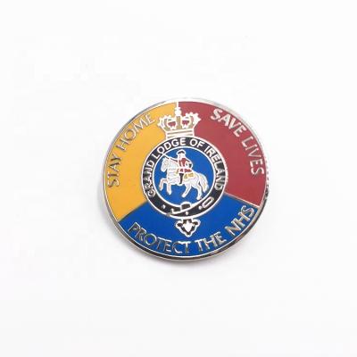 China 2021 Popular Custom Metal Enamel Pin Badge China Manufacturers Soft Soft Hard Sport Pin Badge for sale