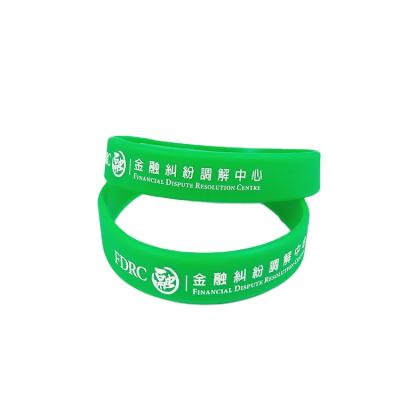 China 2021 popular silk China ethnic supply printing coloring silicone wristband silicone wristband for sale