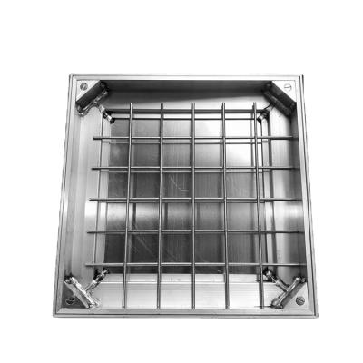 China T06-700X700mm Aluminum Square Light Duty Recessed Manhole Covers For Bathroom Stone Sinks for sale