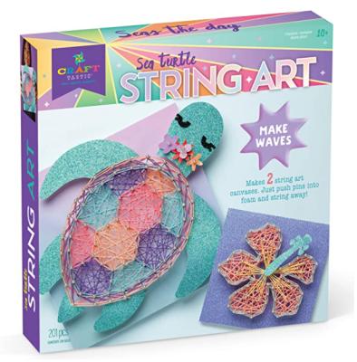 China Educational Toys Craft-tastic DIY String Art Kids Sea Turtle Creative Craft Kit For Shape String Art Kit for sale