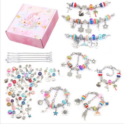 China Eductional Toys Handmade Rainbow Crystal Bracelet Set Diy Creative Handwork Lovely Gift Children's Toys for sale