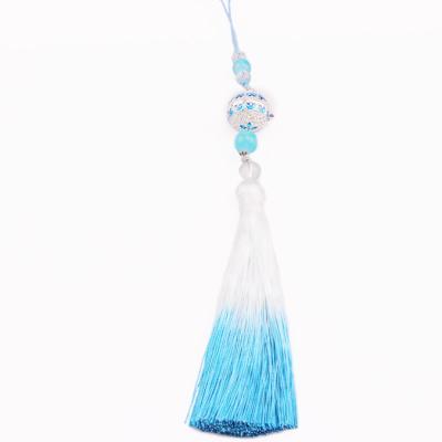 China Decoration Tassel Hanging Spike Chinese Style Bookmark Comb Chinese Clothing Bell Tassel Decoration for sale