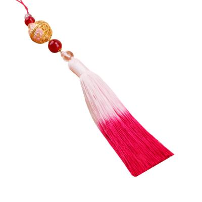 China Decoration Tassel Hanging Spike Chinese Style Bookmark Comb Chinese Clothing Bell Tassel Decoration for sale