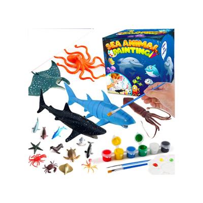 China Marine Animal Toys Supplies Party DIY Gift Easy Drawing Crafts and Arts Set Painting Kit for sale