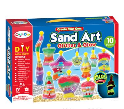 China Educational Super Sand Art And Sand Art Crafts Activity Kit Educational Toys Kids Toys DIY for sale